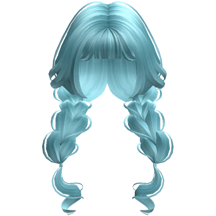 Cottage Core Doll Low Braids (Sky Blue)