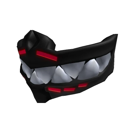 [1.0/Blocky] Toothy Robot Mask Dark Danger