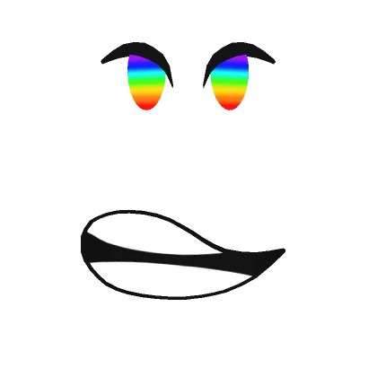 Rainbow Angry Face