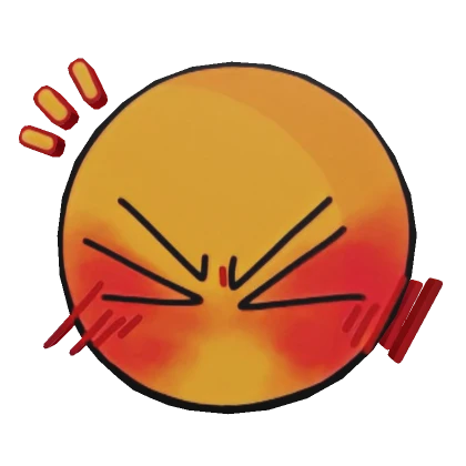 Angry Cutie Emoji Chat Speech Bubble CHAT 