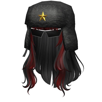 Wavy Hair with Ushanka and Glasses