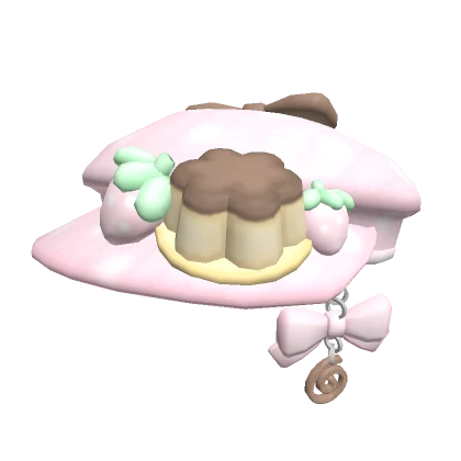 ♡ kawaii flan pudding beret