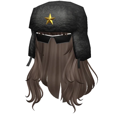 Brown Hair with Ushanka and Glasses