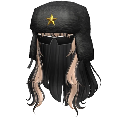 Wavy Hair with Ushanka and Glasses