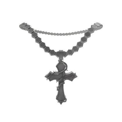 [1.0] Iced Out Tennis Chain w/ Cross Pendant