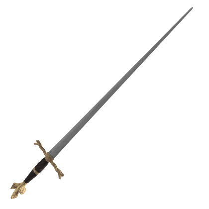 Ancient Golden Writhen Hilted Sword
