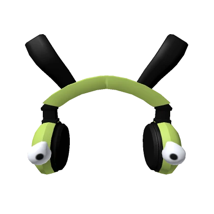 Cute zim green headphone