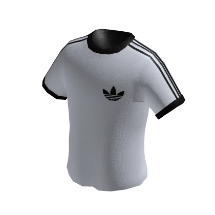 adidas White Piped Tee