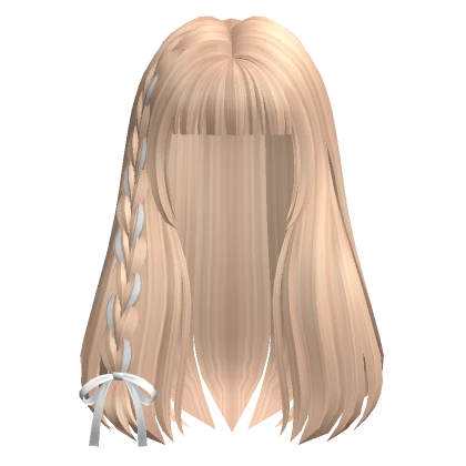 Long Straight Hair /w Bow in Blonde