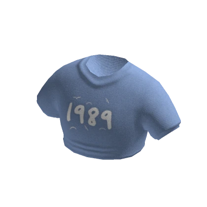 Blue Singer 1989 Crop Top