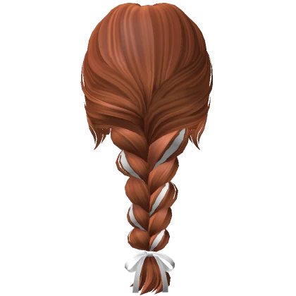 Soft Messy Braid /w Bow in Ginger