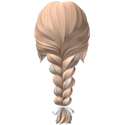 Soft Messy Braid /w Bow in Blonde