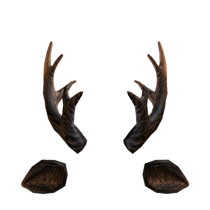 Christmas Dark Reindeer Ears and Antlers