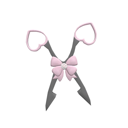 ♡ cute pink bow scissors