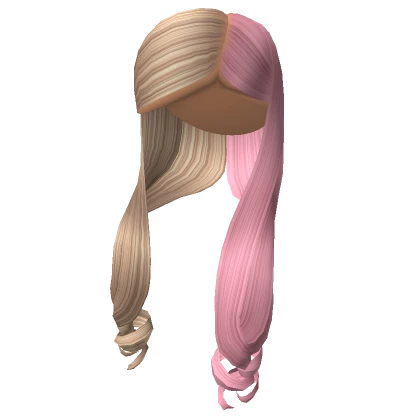 Skye Side Part in Blonde & Pink Split Dye