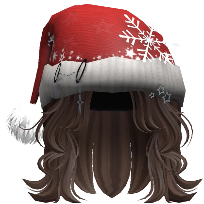 Cute Super Wavy Christmas Hair - Brown