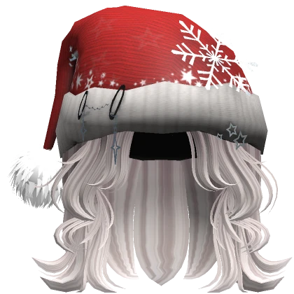 Cute Super Wavy Christmas Hair - White