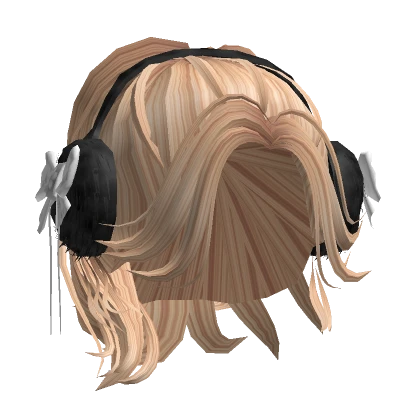 Aesthetic Fluffy Earmuffs Hair - Blonde