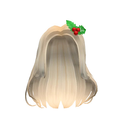 Barbie Blonde Holiday Berry Clip Hair