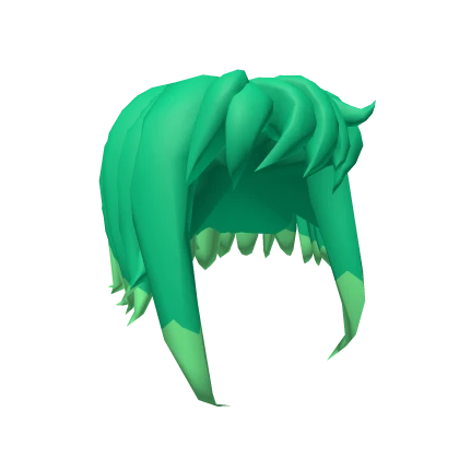 Anime Ramona Hair [ Green And Light Green]
