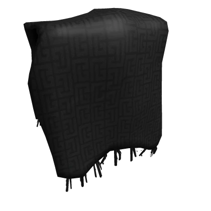 Black Designer Shoulder Scarf V2