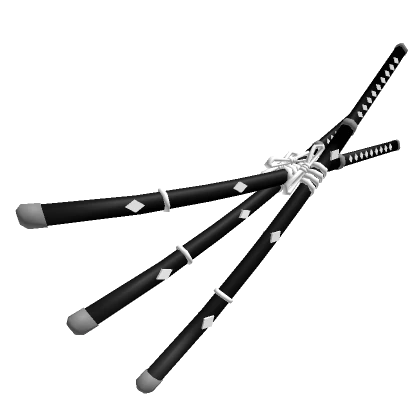 TRIPLE KATANA BLACK AND WHITE