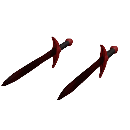 Holdable Dual Firebrand Swords Red