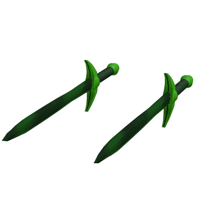 Holdable Dual Venomshank Swords Green