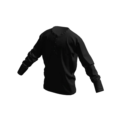 Buttoned Black Longsleeve