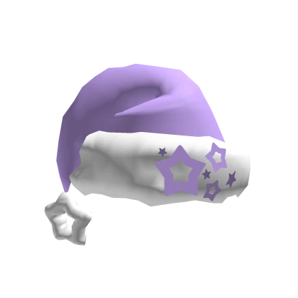 Light Purple Christmas Star Santa Hat