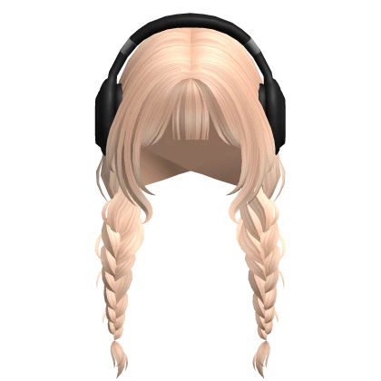 Messy Braids W/ Headphones (Blonde)