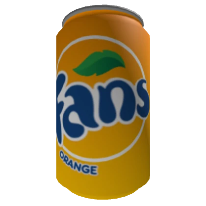 Orange Fans Soda Can