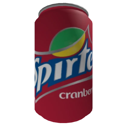 Spirte Christmas Cranberry Soda Can