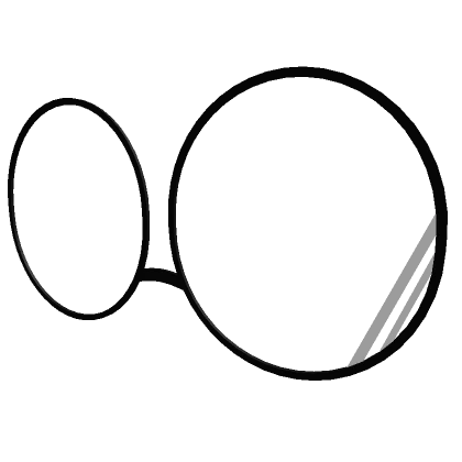 Black Shiny Glasses (fitted)