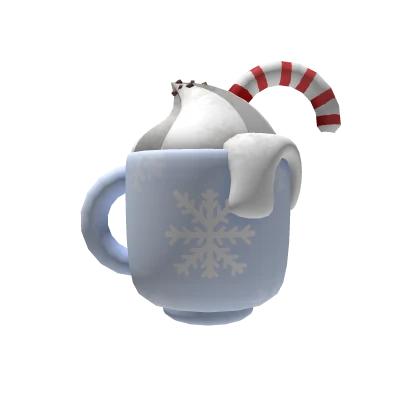 Blue winter hot Chocolate