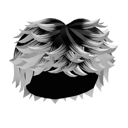 Black to White Messy Hair V2