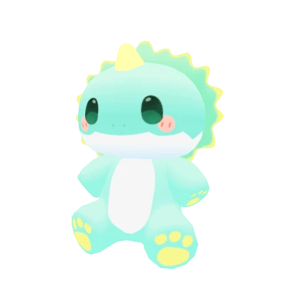 Cute Green Dino (Head)