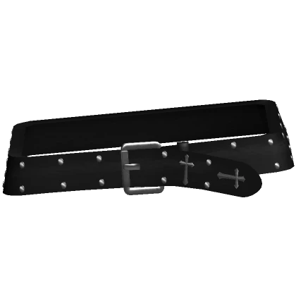 [3.0] Y2K Black Studded Belt