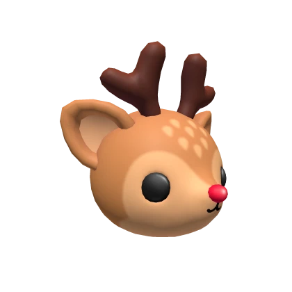 Red-Nosed Reindeer Head