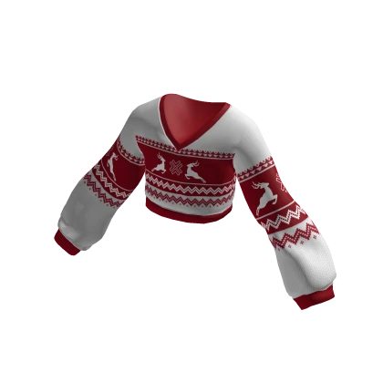 Christmas Sweater Red and White