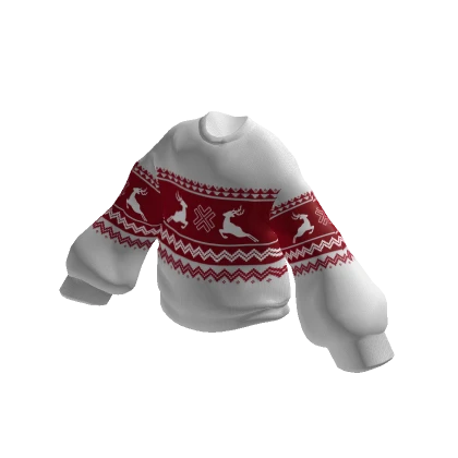 Christmas Sweater Red and White