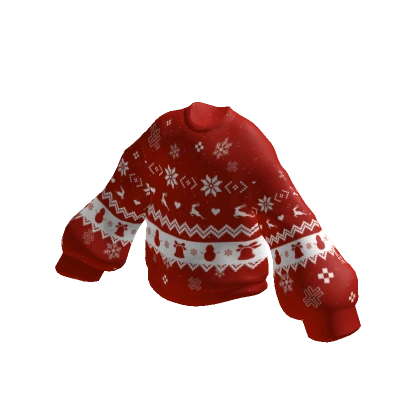 Christmas Sweater Red Snow