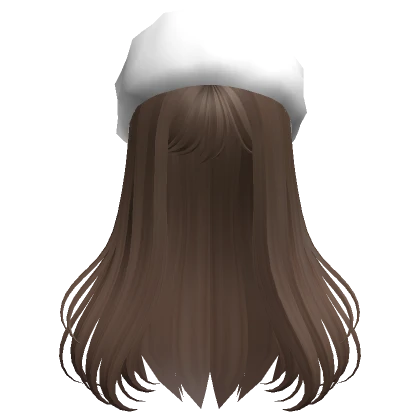 Winter Hair with Fluffy Headband (Brown)