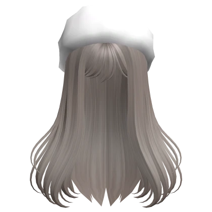 Winter Hair with Fluffy Headband (Ash)