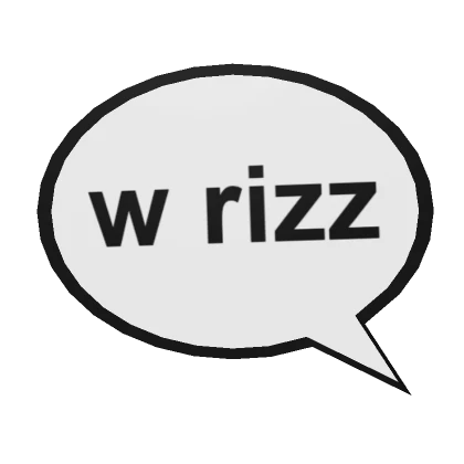 W Riz z Funny Anime Meme Speech Bubble