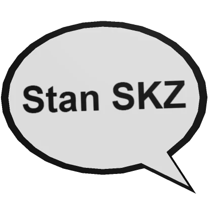 Stan SKZ KPOP Speech Bubble