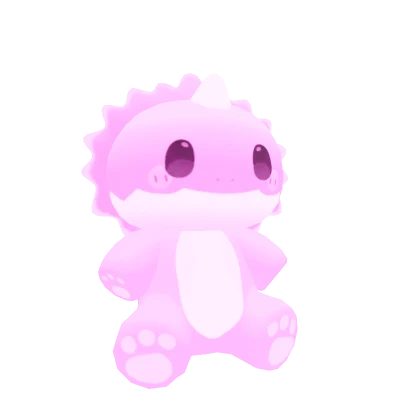 Cute Pink Dino (Shoulder)