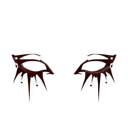 Red heart eyelashes