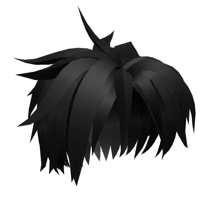 black messy hair anime season 15