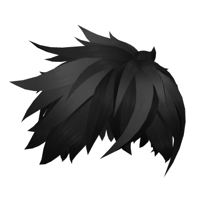 black messy hair anime season 16